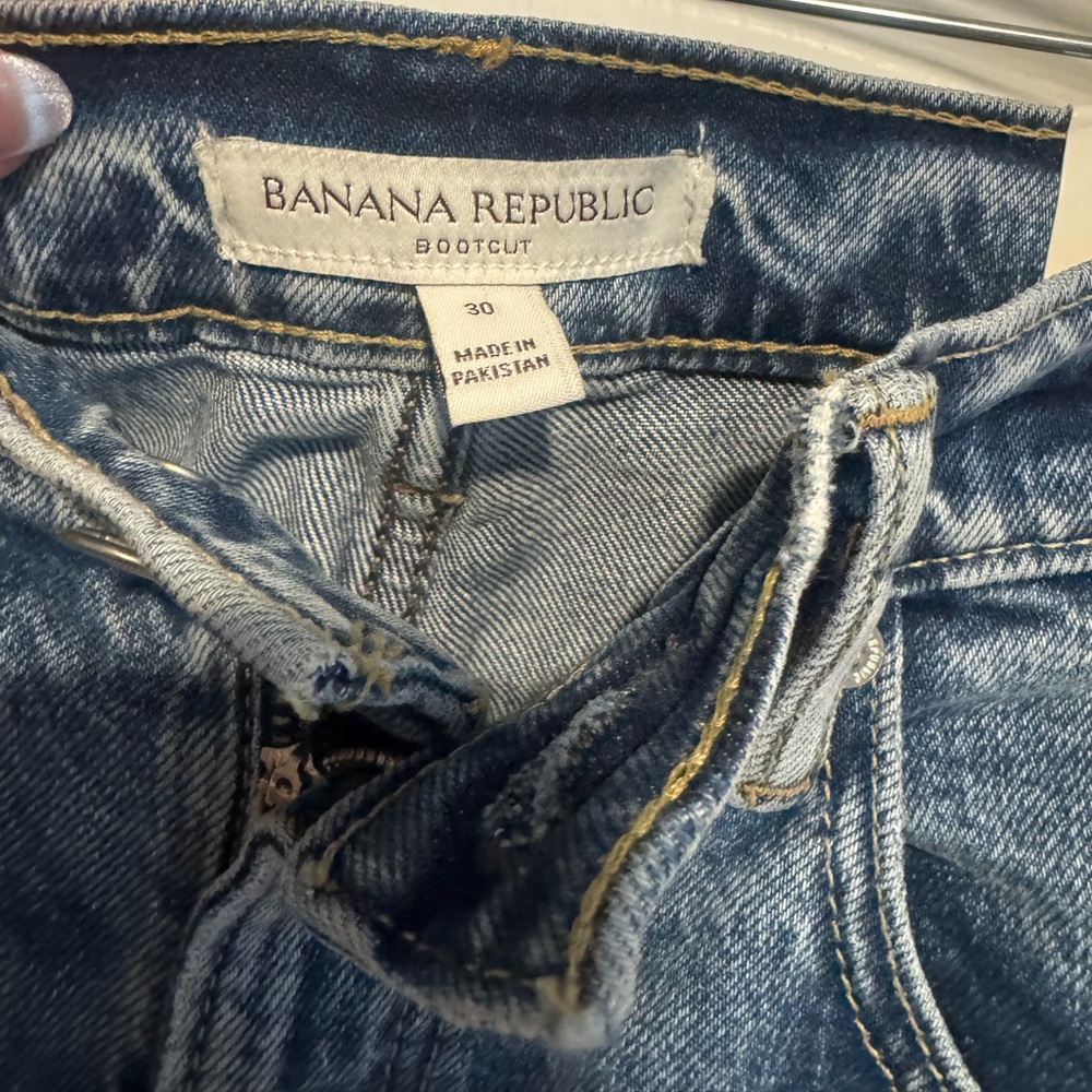 NWT Banana Republic Denim- High Rise Bootcut- Size 30 - Picture 3 of 5